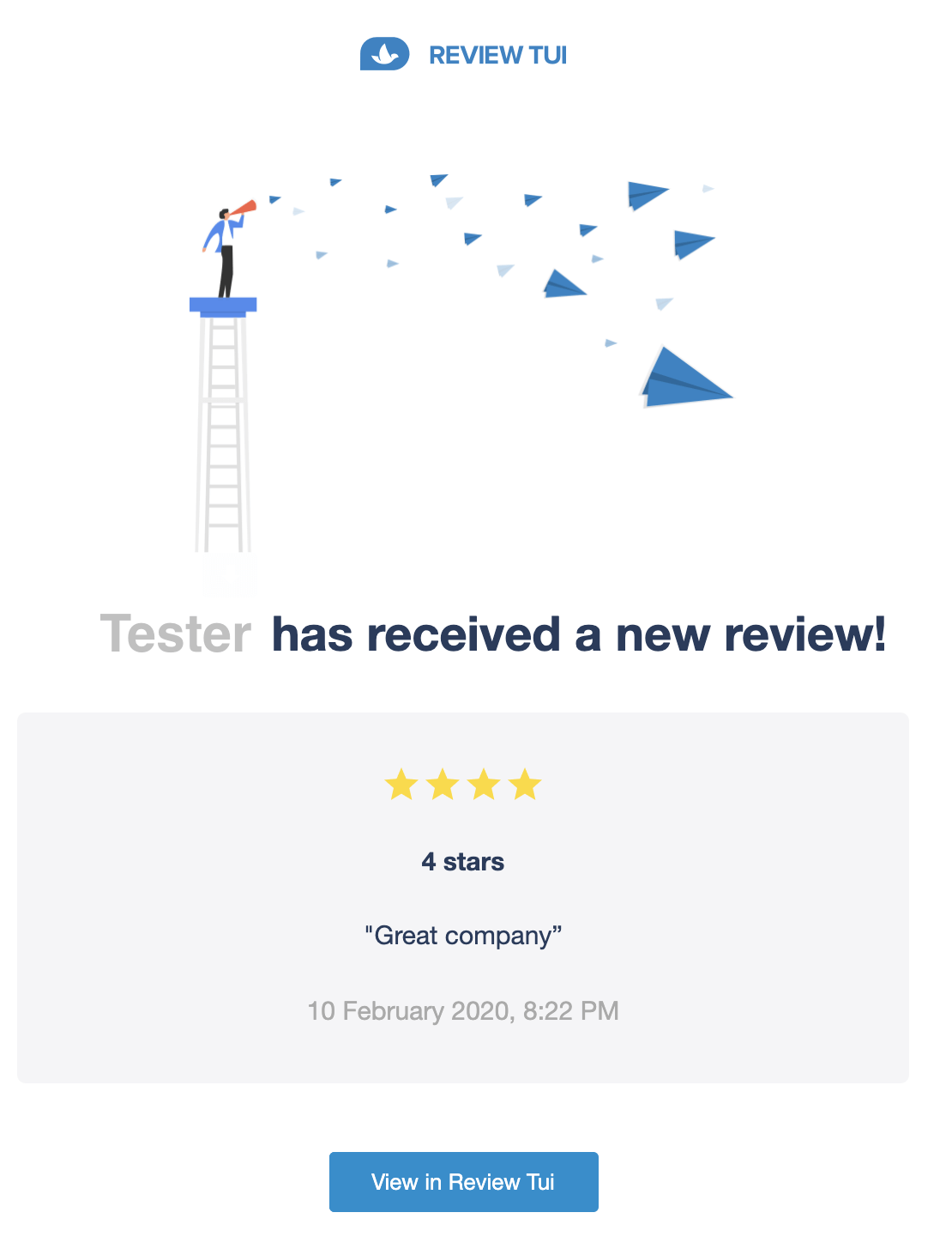 Getting customer feedback and reviews has never been easier with Review Tui